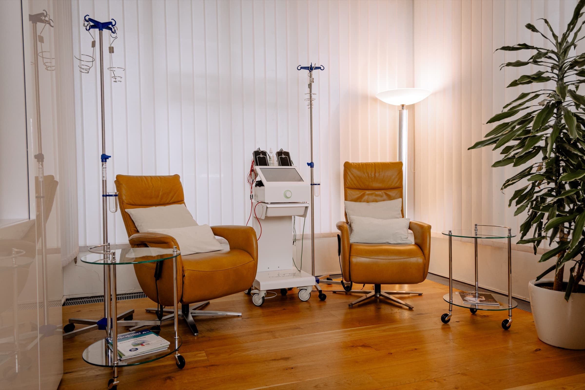 Infusion lounge at MEDIVIUM in Stuttgart