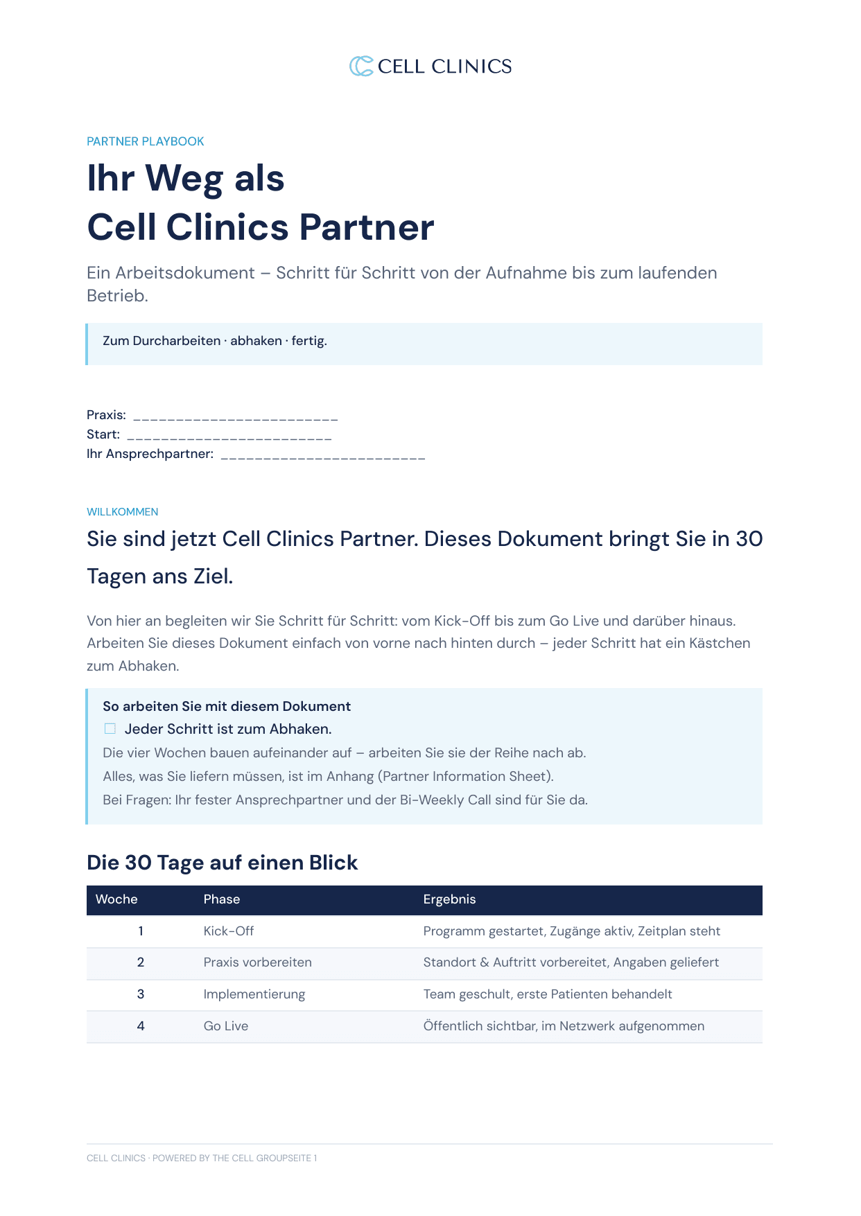 Cell Clinics Partner Playbook
